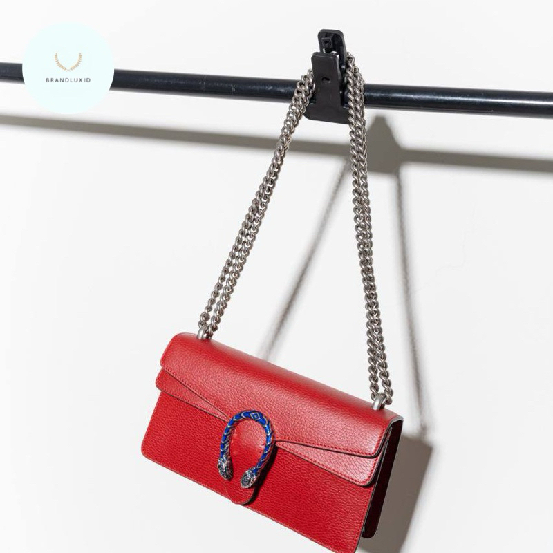 Gucci Dionysus small shoulder bag calf leather Red