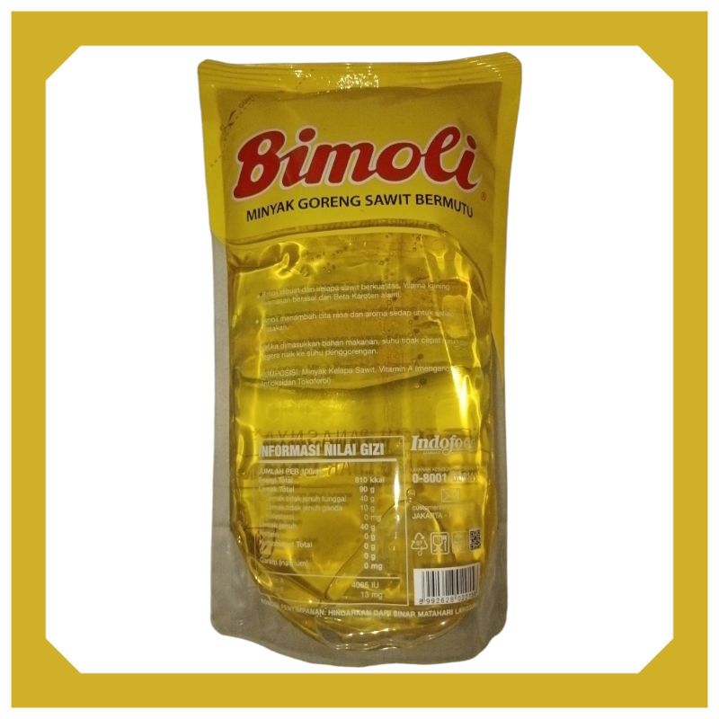 

MINYAK GORENG BIMOLI 1 LITER KEMASAN POUCH/ISI ULANG