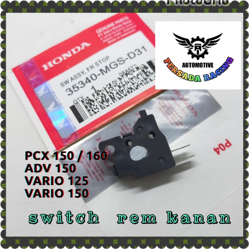 SWITCH SWIT REM KANAN  VARIO 125 / VARIO 150 / PCX / ADV 150  ( MGS)