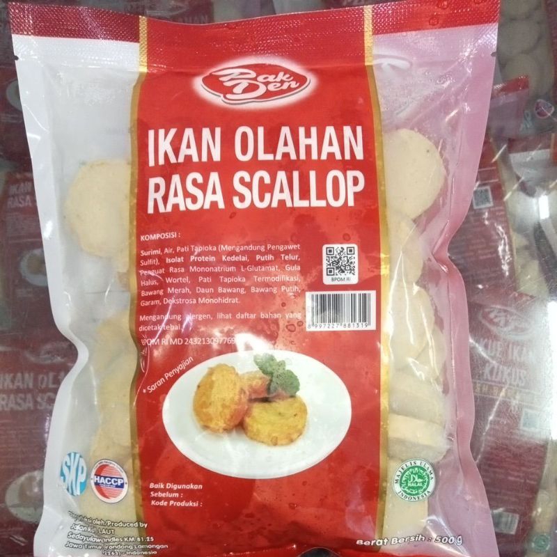 

Pak den Scallop 500gr