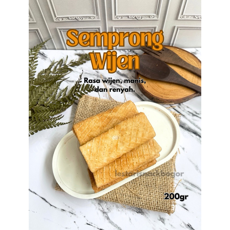 

Kue Semprong Berat 200gr Rasa Wijen