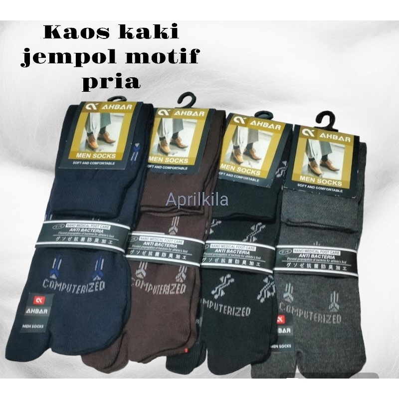 KAOS KAKI JEMPOL PRIA MOTIF KASUAL ANTI BAKTERI/KAOS KAKI JEMPOL KANTORAN PRIA/KAOS KAKI JEMPOL PRIA