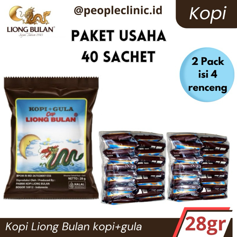 

4 RENCENG/2 PACK/40 SACHET LIONG BULAN KHAS BOGOR by. PEOPLE CLINIC