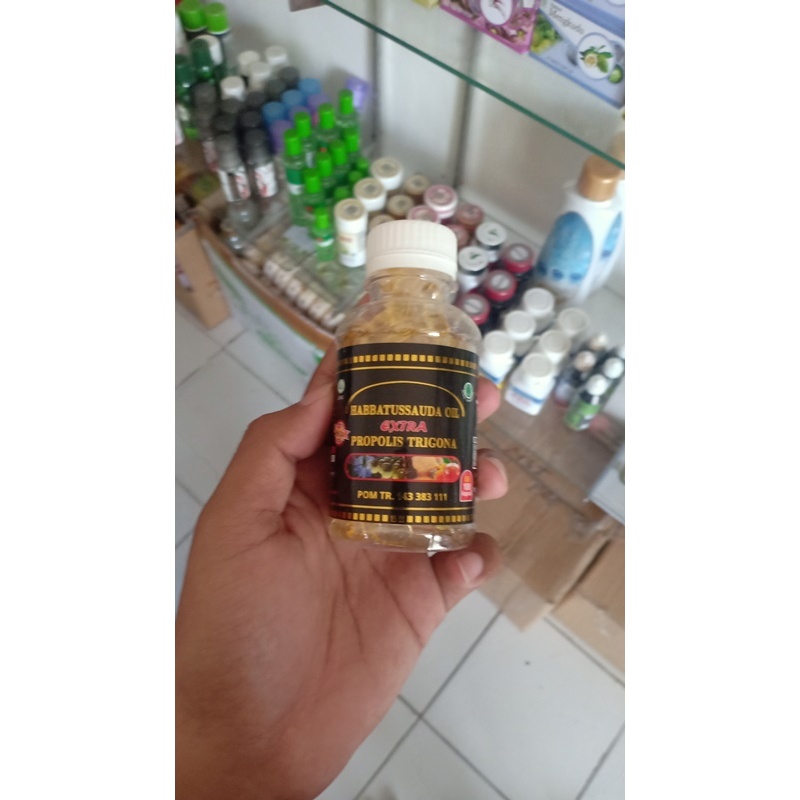 

[ORIGINAL] Habbatussauda Extra Propolis Trigona 1 Botol Isi 100 Kapsul
