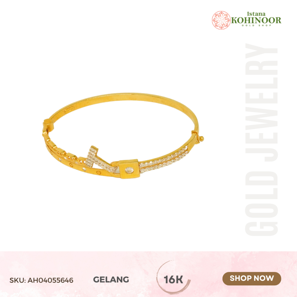 KOHINOOR EMAS GELANG GOLD VARIASI 16K BALI