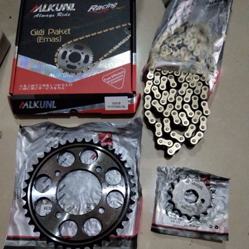 GEAR GIR SET MLKUNL TYPE SSS RACING 428HG RANTAI CHOHO VEGA ZR RR JUPITER Z NEW SALIB ROBOT FORCE FI