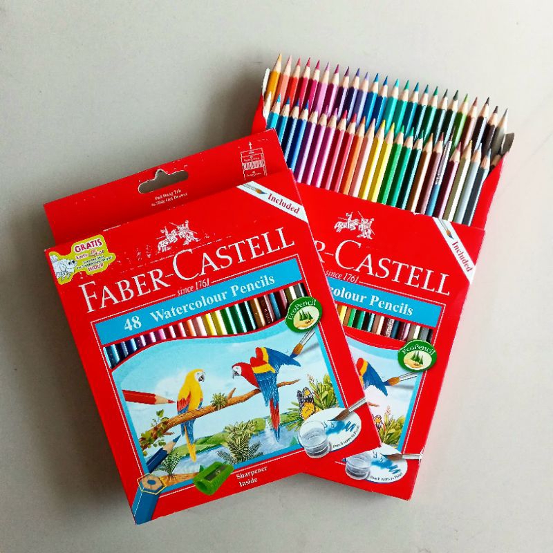 

Pensil Warna Colored Pencils Faber Castell Water Colors 48 Warna ( Set ) [ Original ]