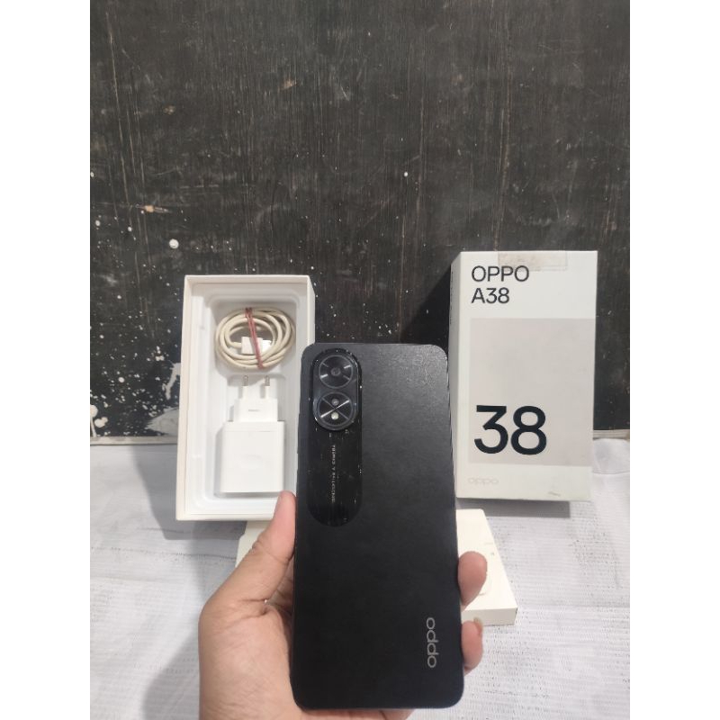 Oppo A38 Second Ram 4/128 Lengkap Fullset Mulus Nominus Original 100%