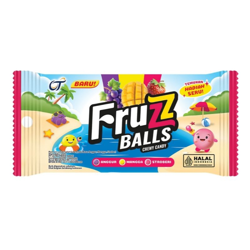 

Fruzz Ball Permen Chewy Rasa Buah 25.5 g