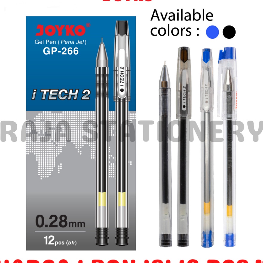 

Pilihan JOYKO GEL PEN HI TEC PULPEN JOKYO ITECH HITEC 28MM GP266 12PCS