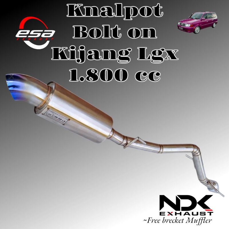 KNALPOT MOBIL RACING NDK EXHAUST BOLT ON TOYOTA KIJANG LGX