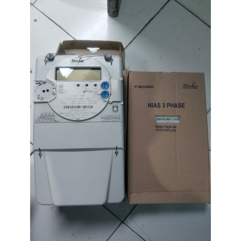 KWH meter digital 3 fase merk ITRON 5(10) A