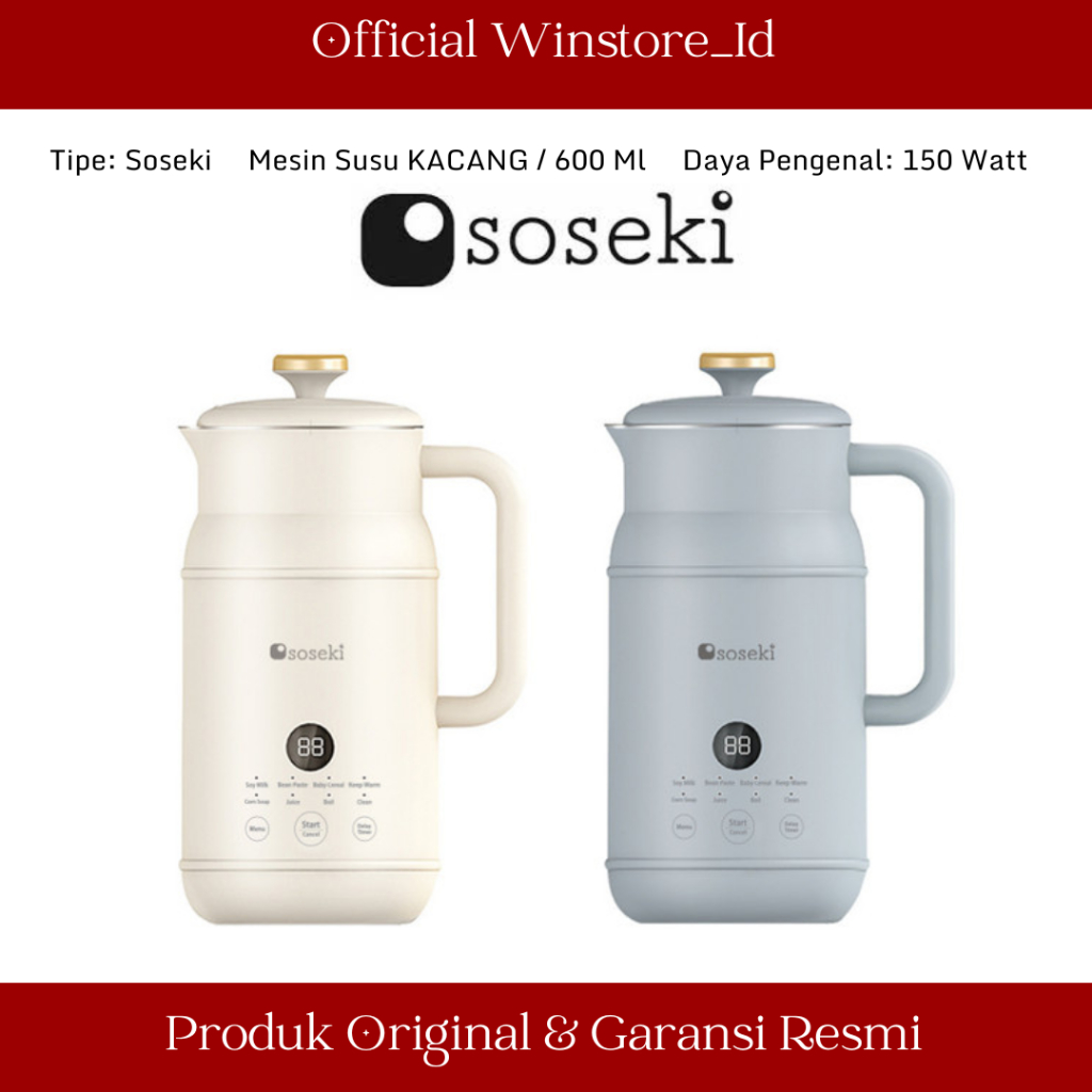 SOSEKI SOYMILK MAKER / MESIN BLENDER SUSU MULTIFUNGSI / SOYMILK ORIGINAL