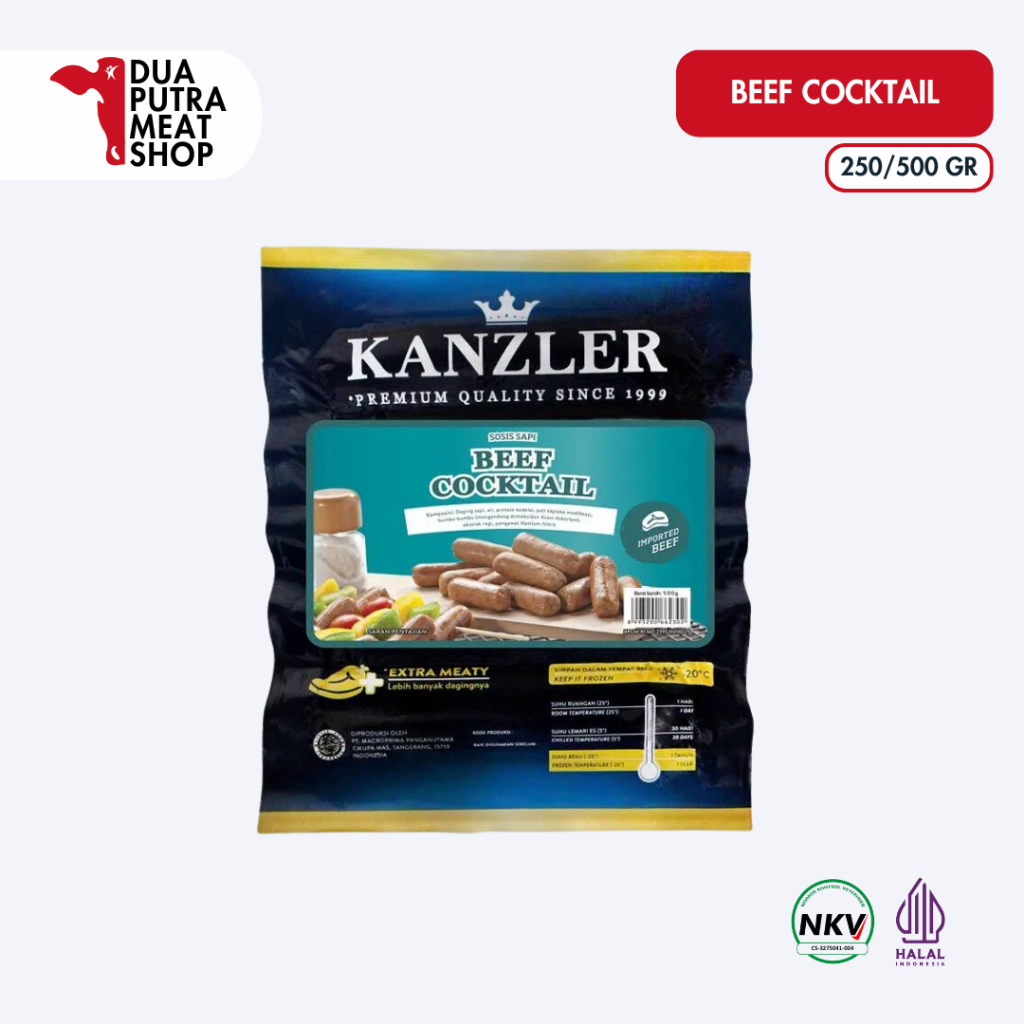

Kanzler Sosis Beef Cocktail 250gr/500gr