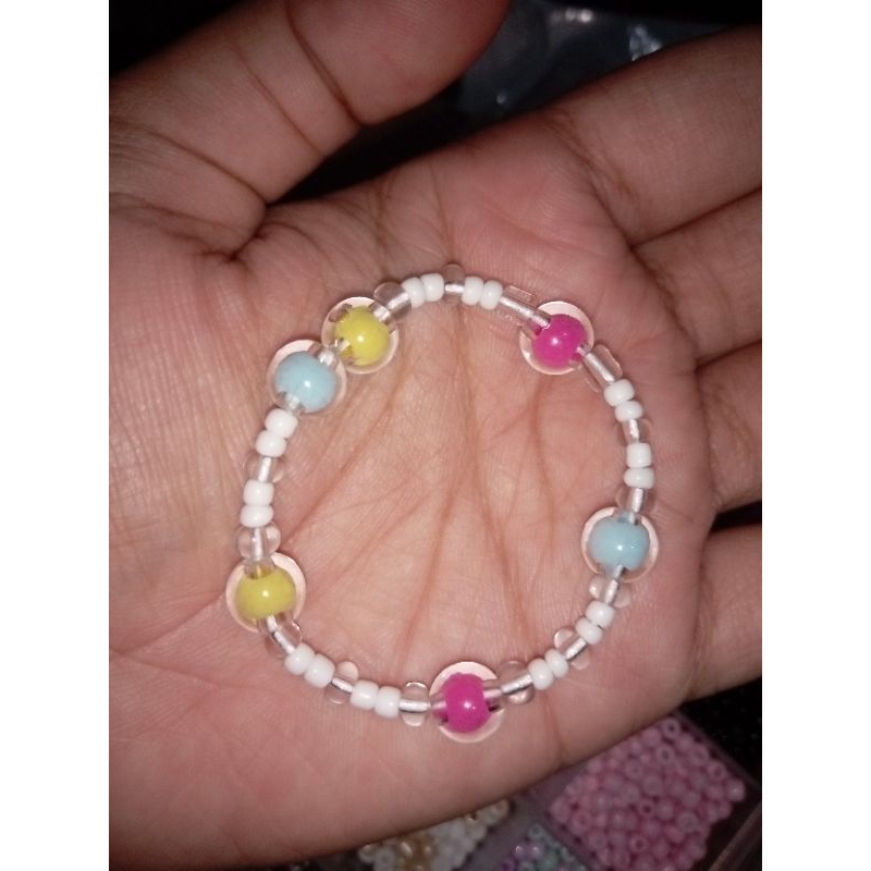 GELANG MANIK TALI KARET / GELANG ANAK / GELANG KOREA / GELANG MANIK AESTHETIC