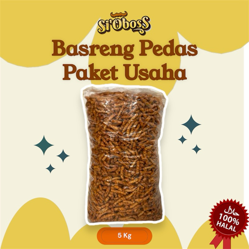 

Basreng Renyah Daun Jeruk Paket Usaha 5 KG | Si Oboss Snack