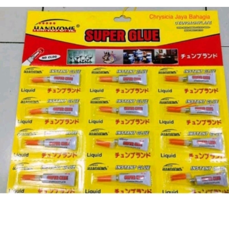 

Lem Power Glue Handsome Harga Untuk 1 Renceng isi 12