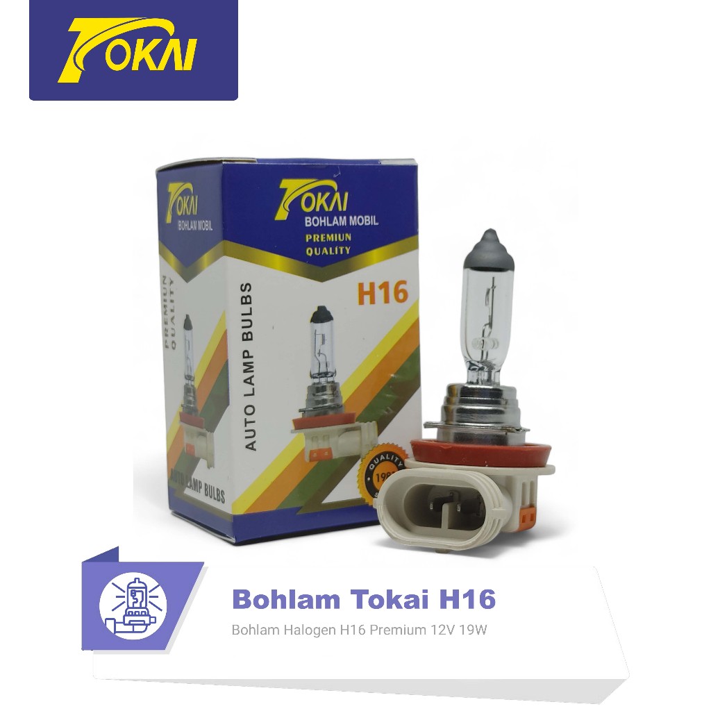 Bohlam Halogen Motor/Mobil H16 12V 19W Tokai