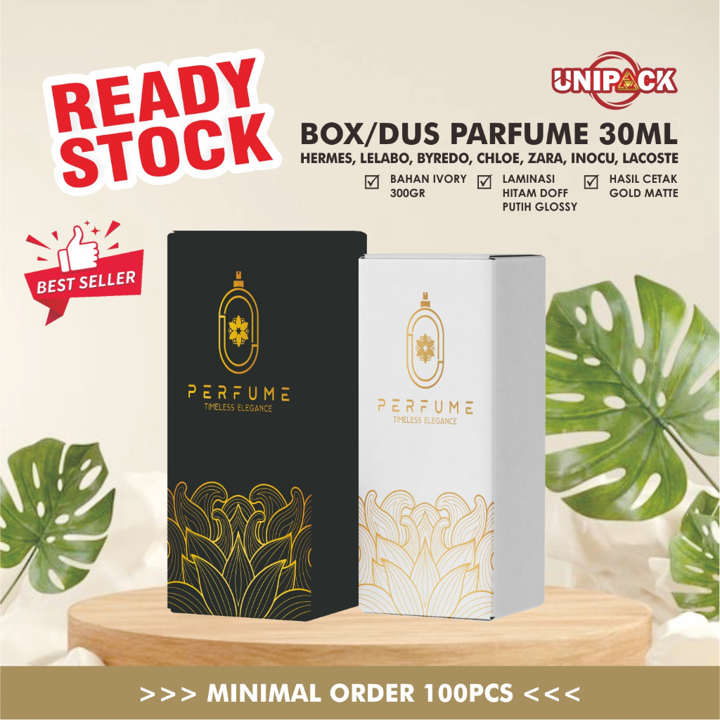 

DUS PACKAGING BOX PARFUM UNIVERSAL 30ML READY STOCK UNTUK SEMUA JENIS BOTOL PARFUME