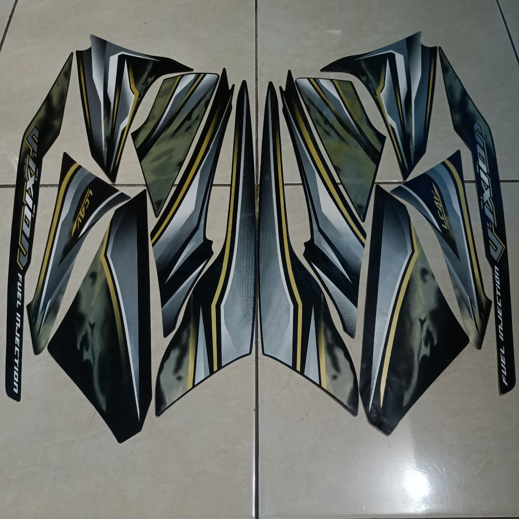 stiker striping yamaha vixion 2012 old hitam lis body standar berkualitas original