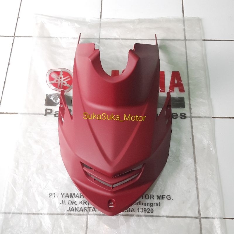 Cover Tangki Tengki Tutup Mesin Tengah Mio Soul Karbu Lama Merah Marun Maroon | 14D-F172W-10