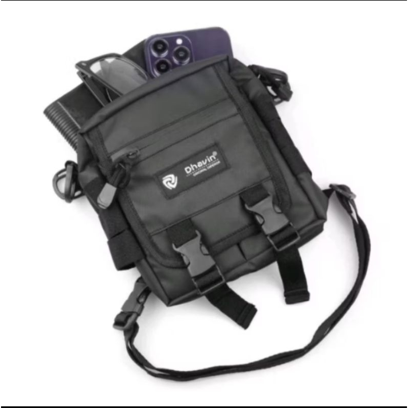 TAS SELEMPANG MINI TACTICAL BISA DI PAKAI DI PAHA/TAS HP/TAS KECIL/MINI POUCH