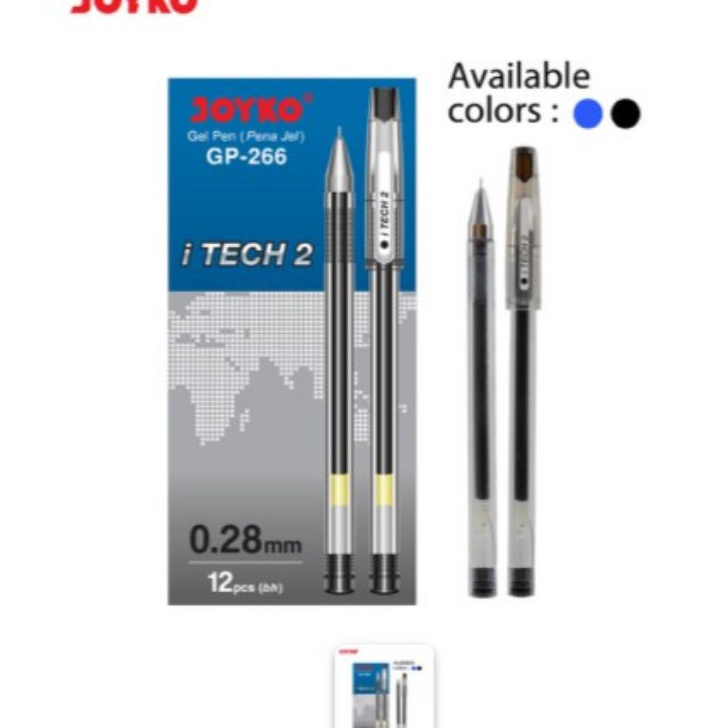 

Langka Pulpen Joyko Gp 266 Itech 2 28mm 1pak12pcs