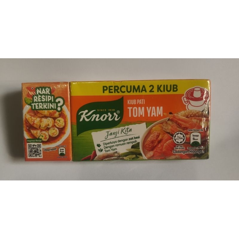 

KNORR BUMBU TOMYAM / Ikan bilis / Lembu / Pati Ayam 60gr