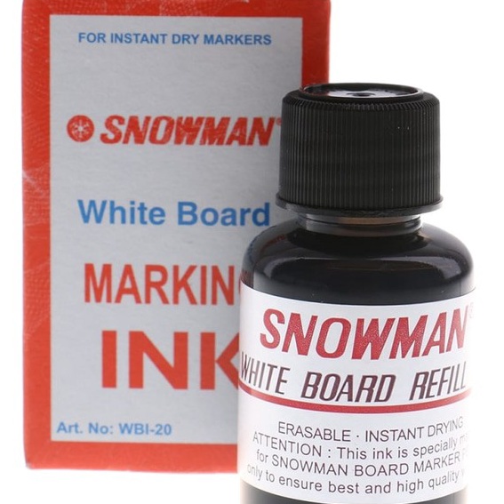

Bonus Refill Tinta Spidol Whiteboard marker Snowman BG12