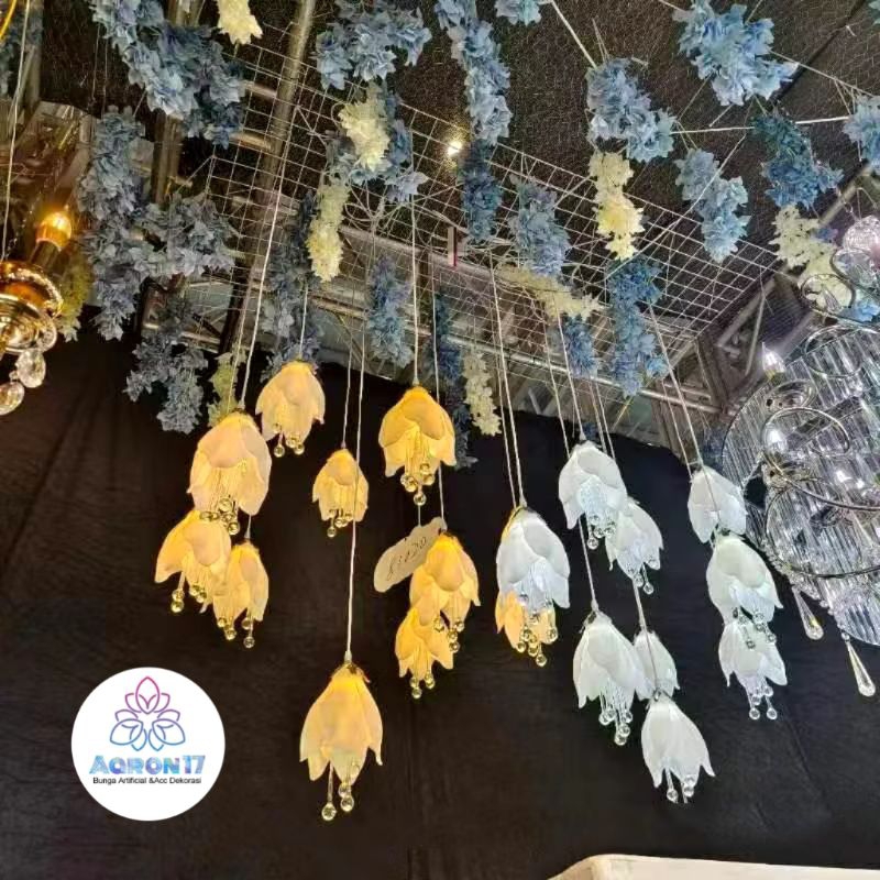 Aaron17 - 10pcs Lampu Gantung Tulip untik  Dekorasi Wedding/ Lampu Gantung Dekorasi