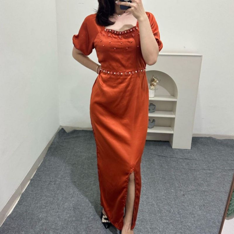 Dres Wanita Gaun Terbaru 2025 Dress Wanita Elegan Minidress Pernikahan Model Baru Dreas Cewek Kondan