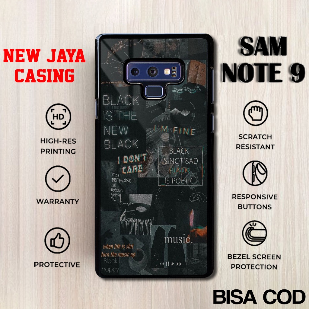 Case Samsung Note 9 Terbaru Hardcase Softcase Glossy Aesthe Black Casing Samsung Note 9 Terlaris