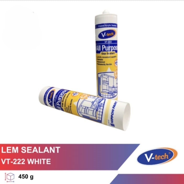 Lem Sealent Lem Silicon Untuk Lis Plafon PVC, Pigura dan Woodpanel All Purpose Sealant
