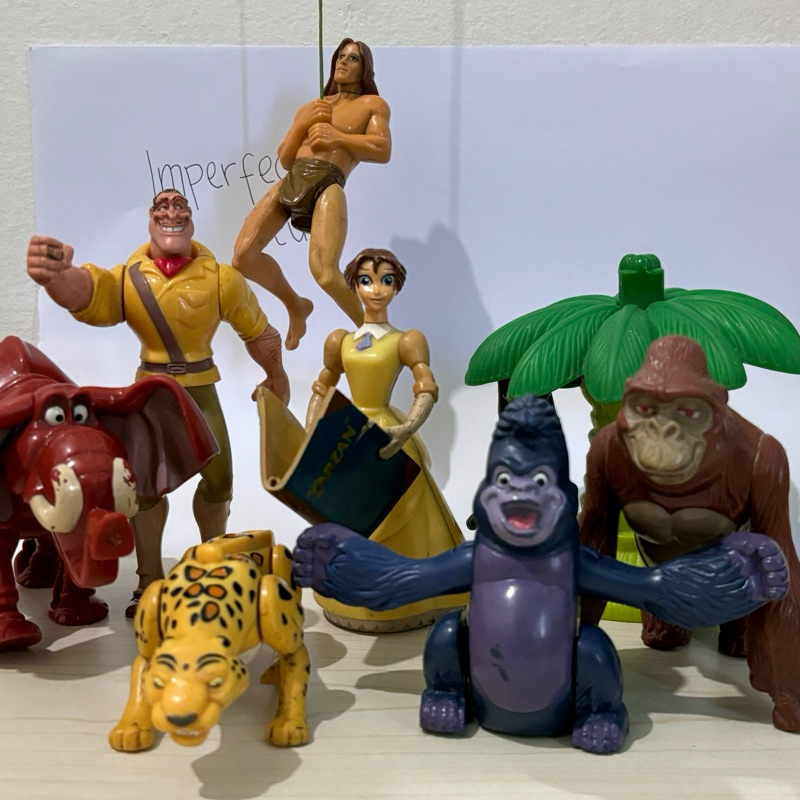 Mainan Action Figure TARZAN Jane 1999 MCD McDonalds Happy Meals film Tarzan