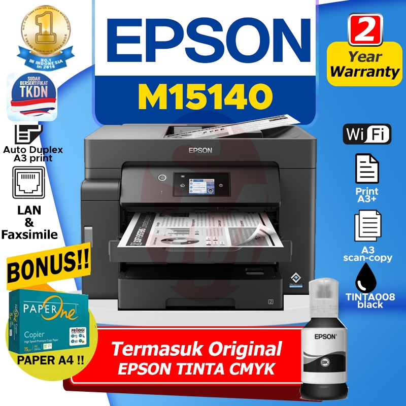 EPSON Printer M15140 Monochrome Multifungsi A3 Wifi Duplex
