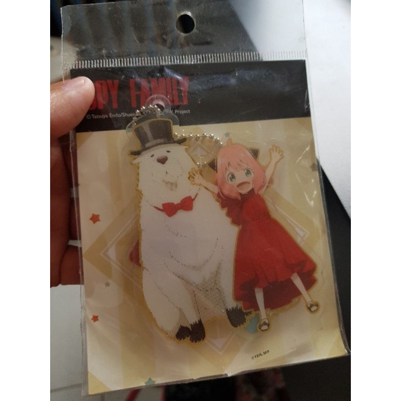 Keychain Spy x family Anya dan Bond acrylic stand