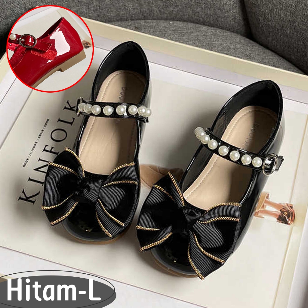 Sepatu Pesta Anak Silver Sepatu Sandal Anak Import Glamour Silver Bow Sepatu Anak Perempuan Murah