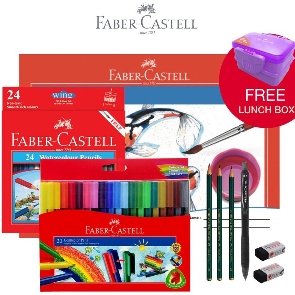 

KODE Q59O FaberCastell Paket Alat Tulis Kreatif Kembali ke Sekolah Back To School