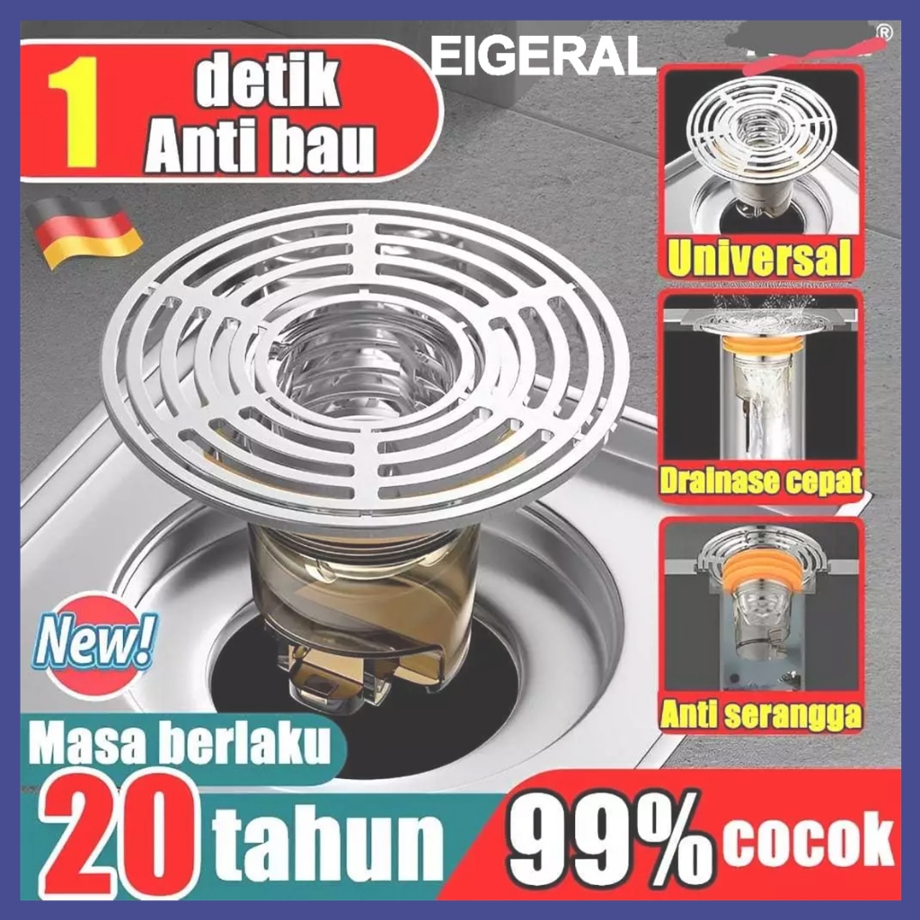 Saringan Got Kamar Mandi Anti Bau Tikus Wastafel Kamar Mandi Saluran Toilet Penutup Lubang Saluran A