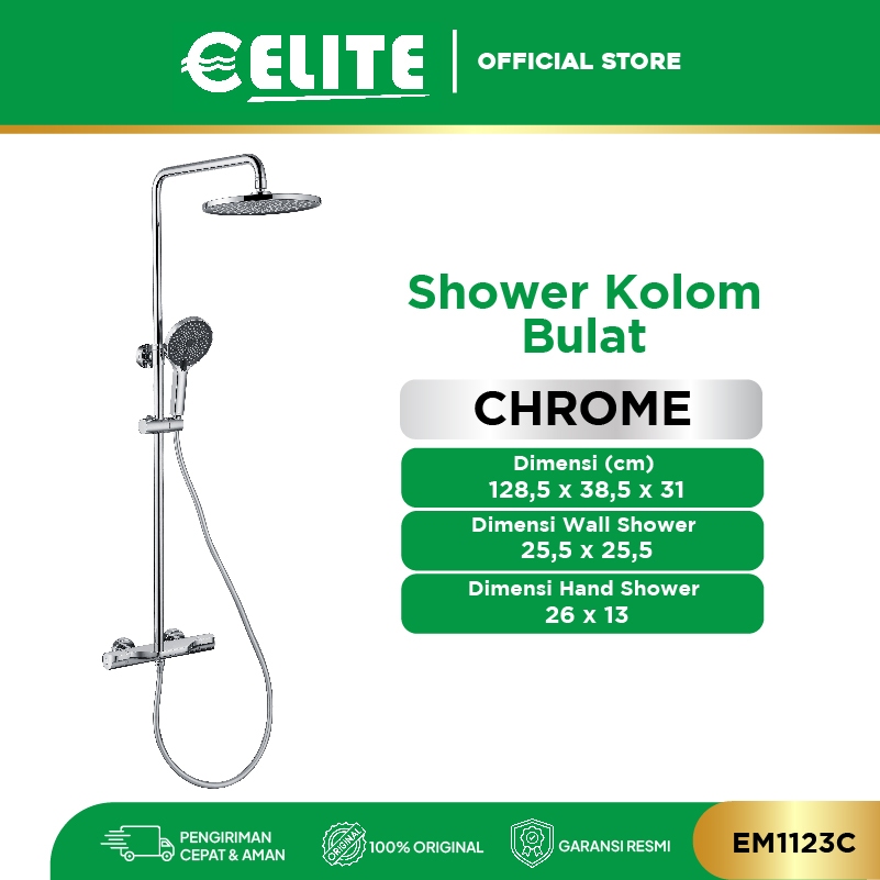 ELITE - Shower Kolom / Shower Set / Shower Kamar Mandi - Panas Dingin & Stainless Steel 304 Anti Kar