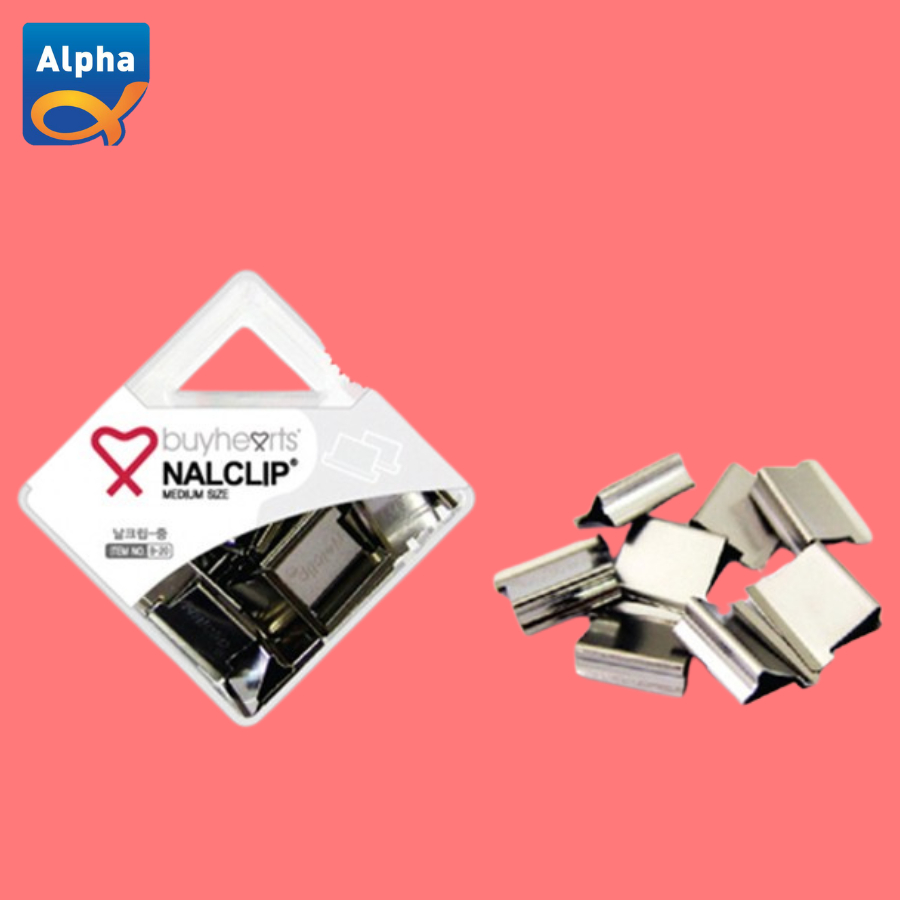 

[Buy Hearts] isi 20 Pcs Binder Clip Fastener / Penjepit Kertas / Paper Clip - Middle 40page