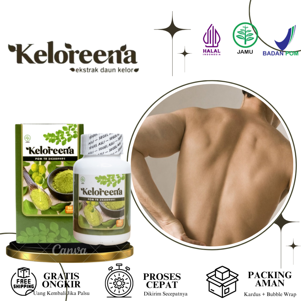 Keloreena - Obat Herbal Kapsul Testosteron, Suplemen Testosteron Pria, Hormon Ekstrogen Lemah Syahwa