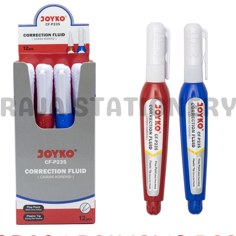 

KF7 JOYKO CORRECTION FLUID PEN TIPEX CAIR JOYKO PUTIH CFP235 TIPX TIP EX LUSIN 12PCS