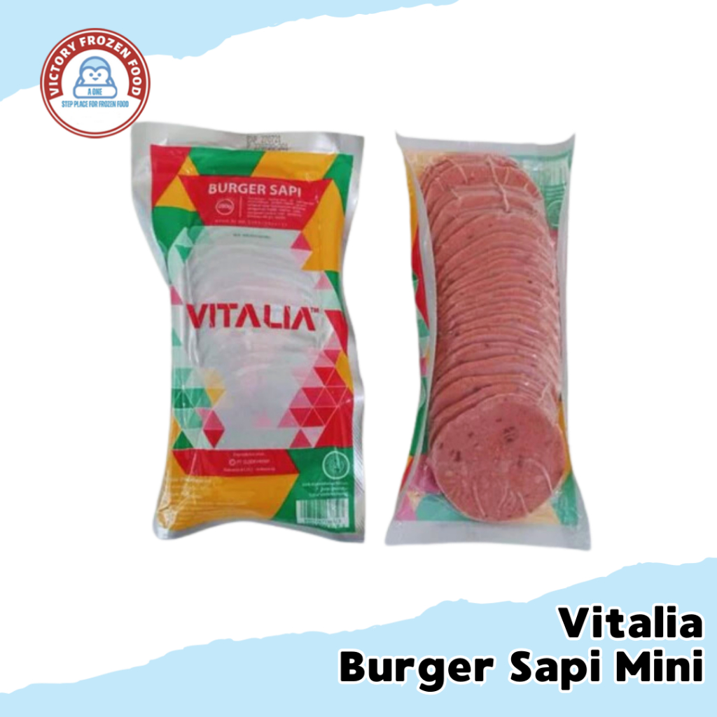 

Vitalia Daging Sapi Buerger 250 Gram/ Daging Beef Sandwich/Victory frosen Food