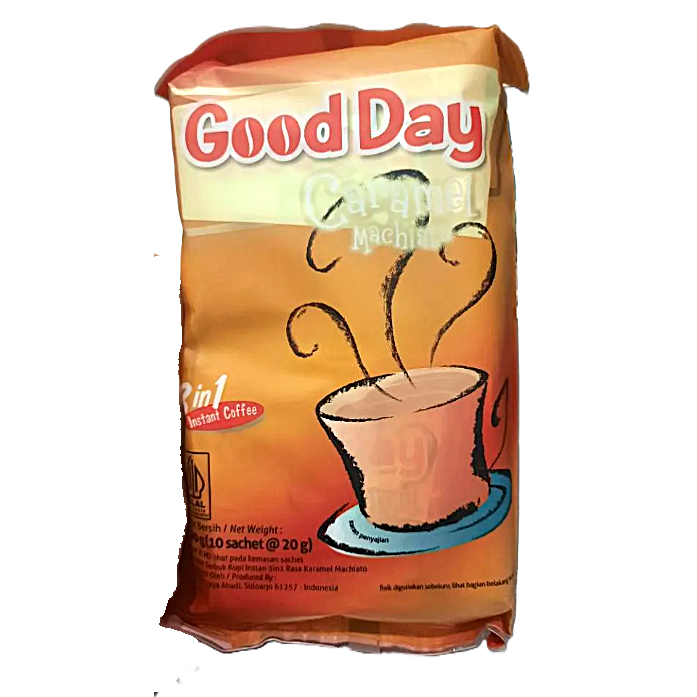 

Good Day Caramel Machiato Kopi 3in1 Instan 10x20 gram