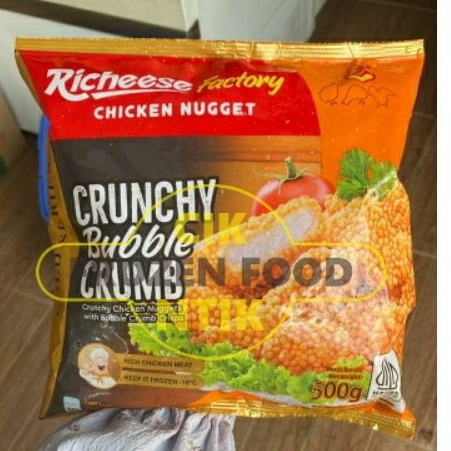 

Richeese Gold Crunchy Bubble Crumb Naget 500gr Frozen food cik ntik Jambi cemilan jajanan seblak korea Jepang