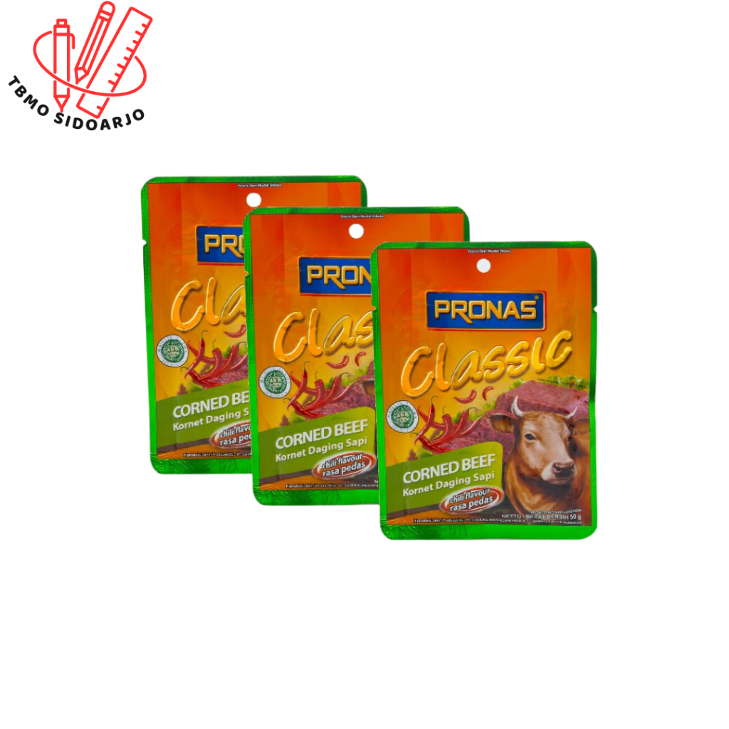 

TBMO Pronas Beef Classic Chili / Pronas Kornet Pedas 50Gr