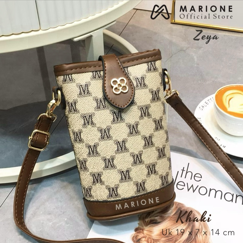 MARIONE - ZEYA Tas 2024 Model Cewe Baru Tas Wanita Tas Selempang Kekinian Tas Selempang Buat HP dan 