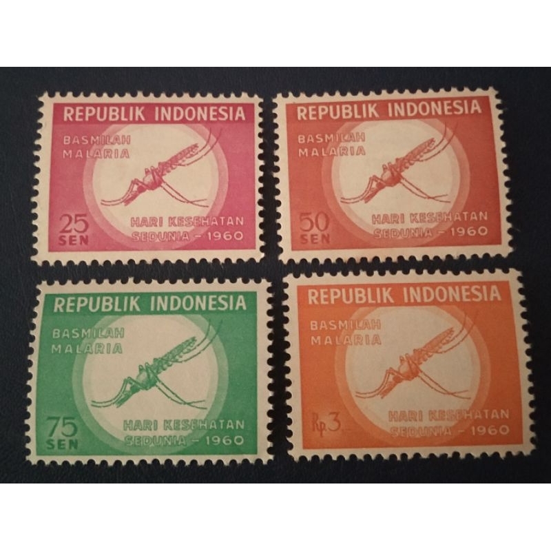 

Prangko Lawas Set Lengkap Basmilah Malaria Thn 1960