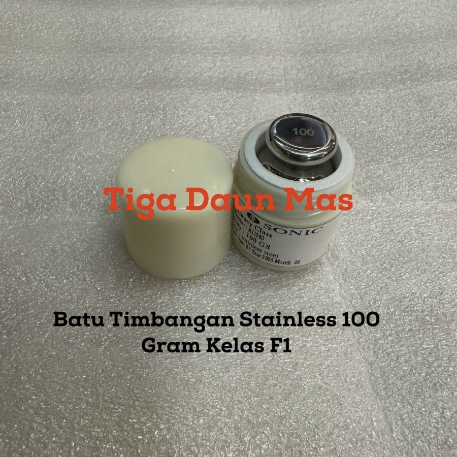 Batu Timbangan Stainless F1 100 Gram / Anak Timbangan Kelas F1 100Gram
